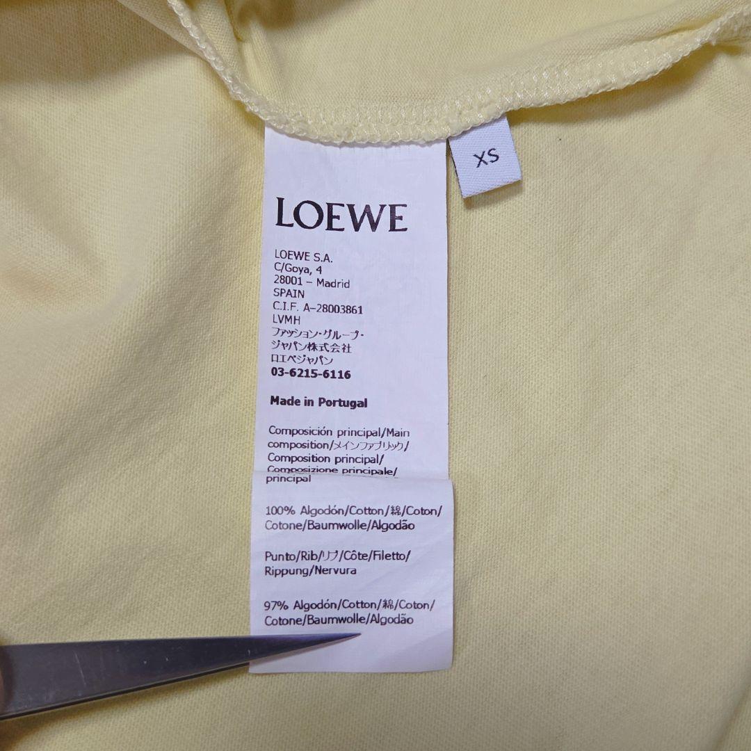 美品✨ロエベ LOEWE オーバーサイズ Tシャツ アナグラム 刺繍 イエロー