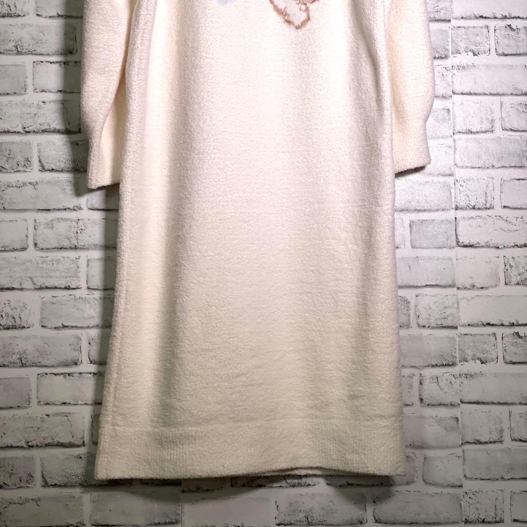 【美品】ジェラートピケ　シーズージャガードワンピース