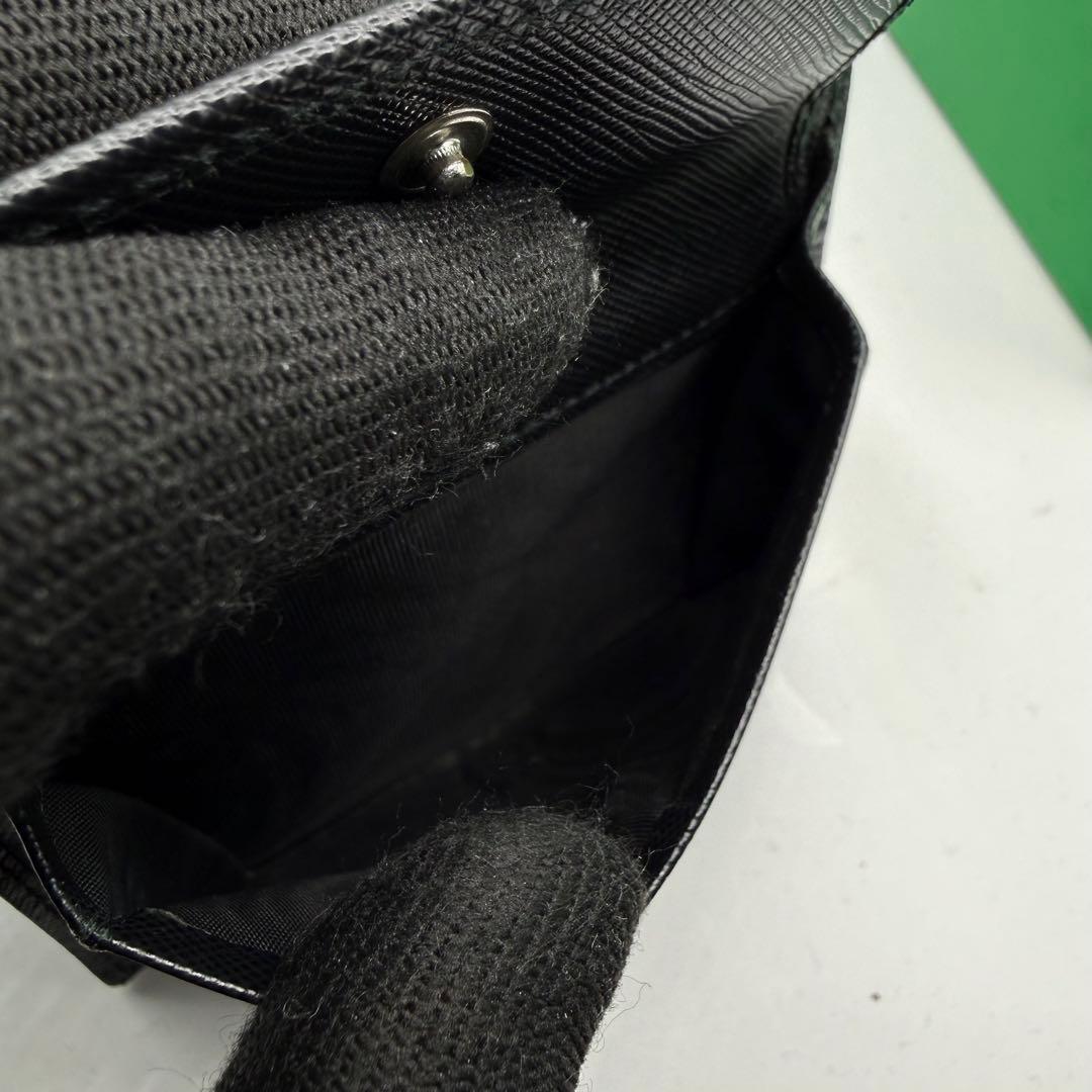 プラダ 二つ折り財布 三角ロゴ ヴィッテロムーブ ブラック