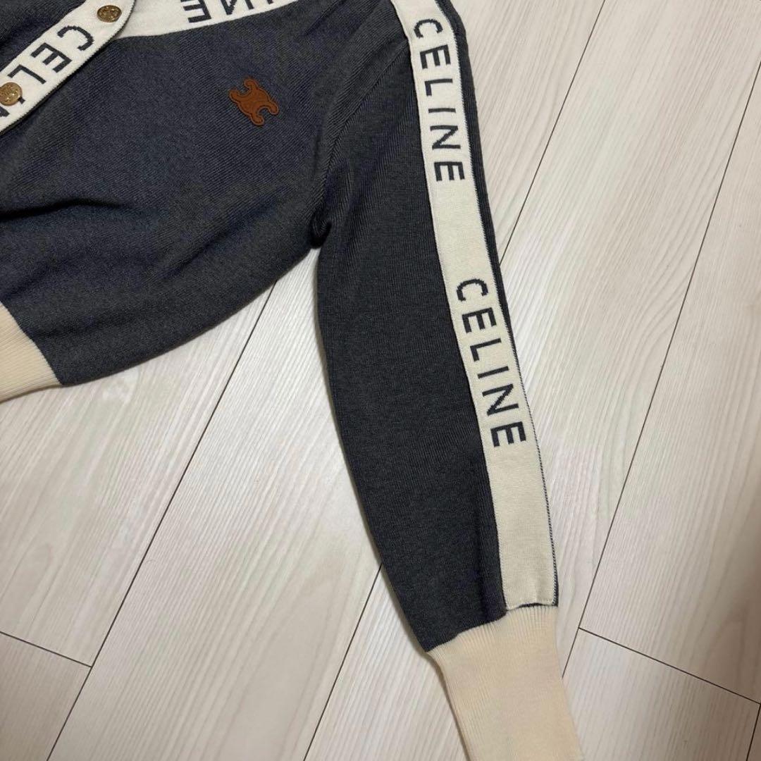 CELINE グレー カーディガン