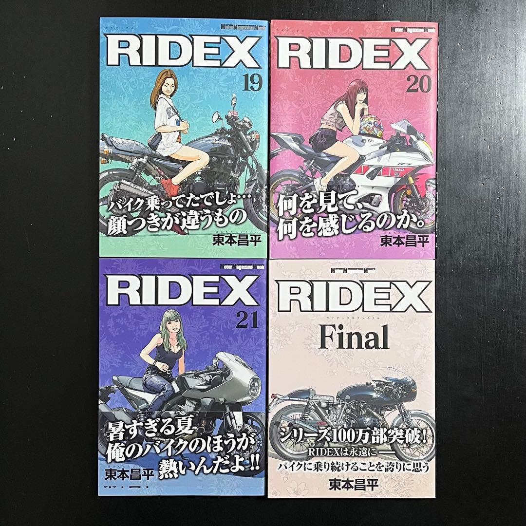 【帯付き】RIDEX 全巻（1〜21巻 Final付き）東本昌平