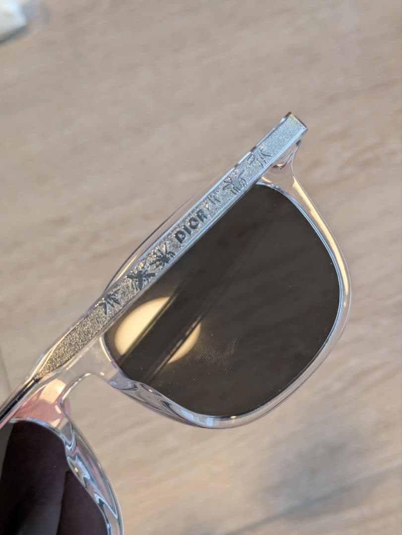 Dior クリアフレーム サングラス