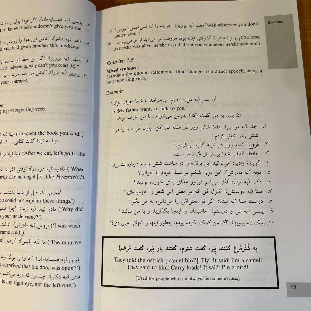 語学・辞書・学習参考書 Intermediate Persian grammar workbook