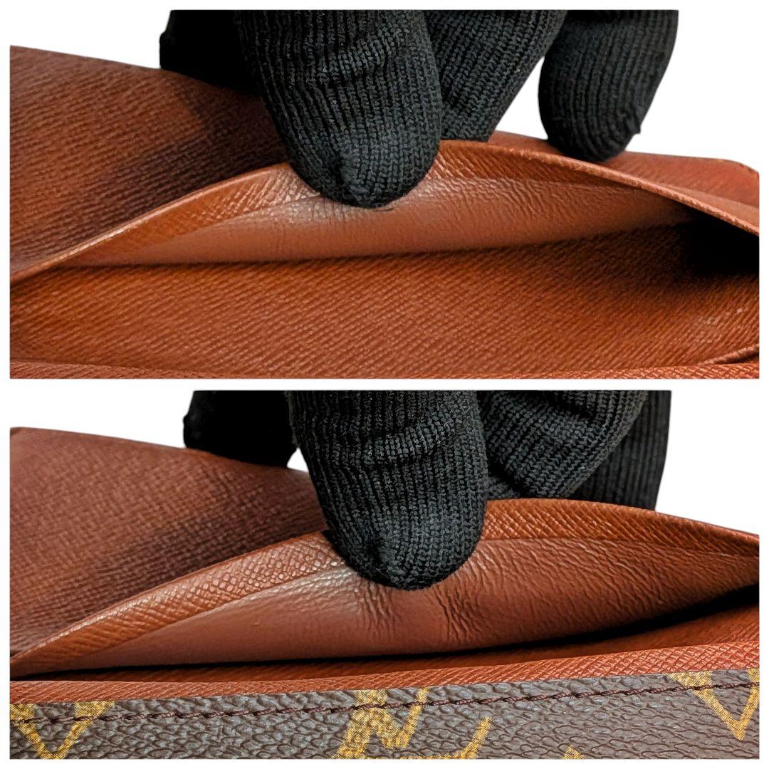 美品 ルイヴィトン モノグラム ポルトモネ ビエ トレゾール 二つ折り財布 ①