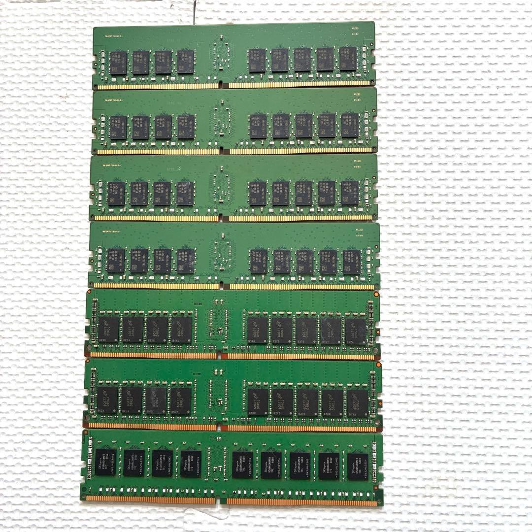 中古動作品サーバ用メモリDDR4 8GB 7枚同梱#H