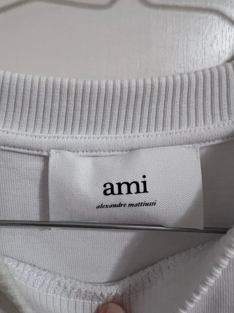 ami ハートプリント Tシャツ ホワイト