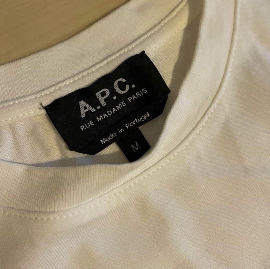 A.P.C 刺繍ロゴT Mサイズ　RUEMADAME PARIS