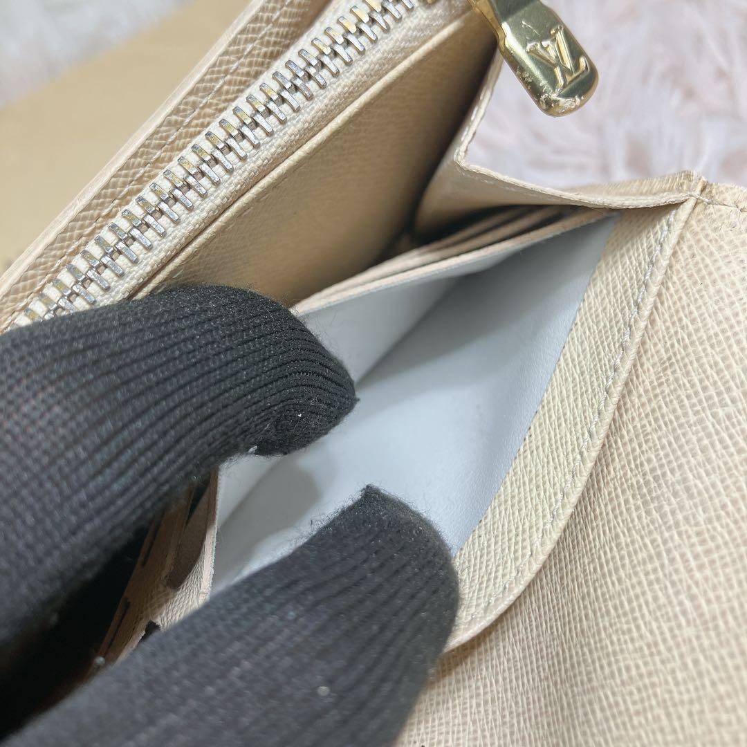 美品☆ ルイヴィトン ダミエ アズール ポルトフォイユ サラ 長財布 レディース