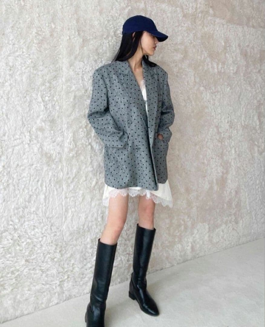 ⭐marimekko⭐searoomlynnドット柄テーラードジャケット