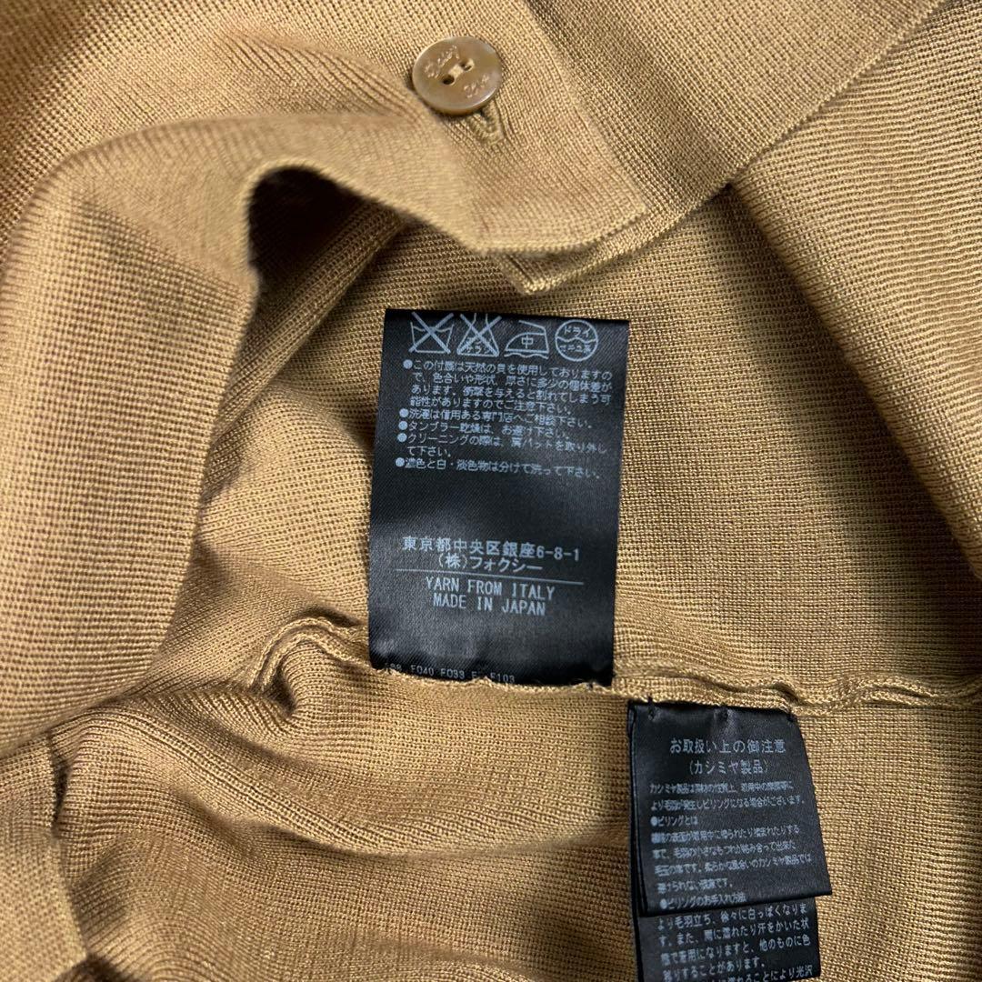 FOXEY♡シルクカシミヤ ニット コンパクトカーディガン シェルボタン38