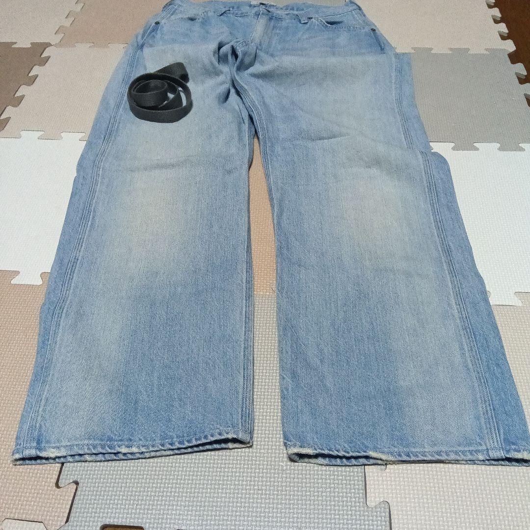 hughug　Ordinary fits　ベルト付きデニムパンツ　00