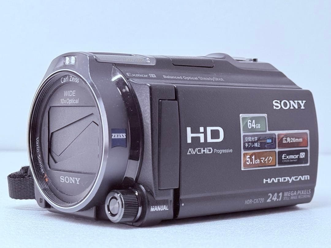 Sony HDR-CX720V HDビデオカメラ 動作確認済 バッテリー2個付