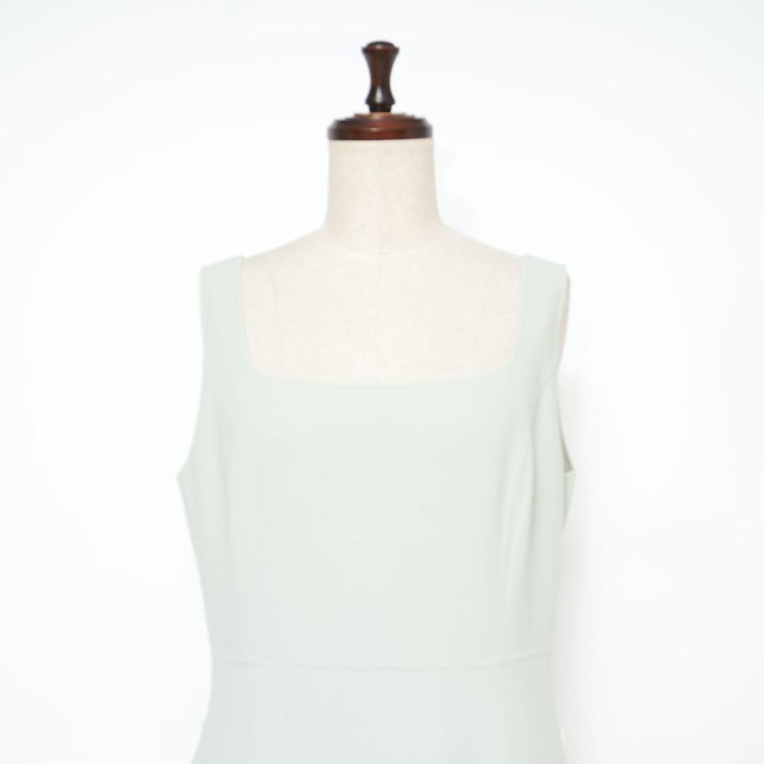 美品 FOXEY BOUTIQUE フレアワンピース グリーン 42*BD583