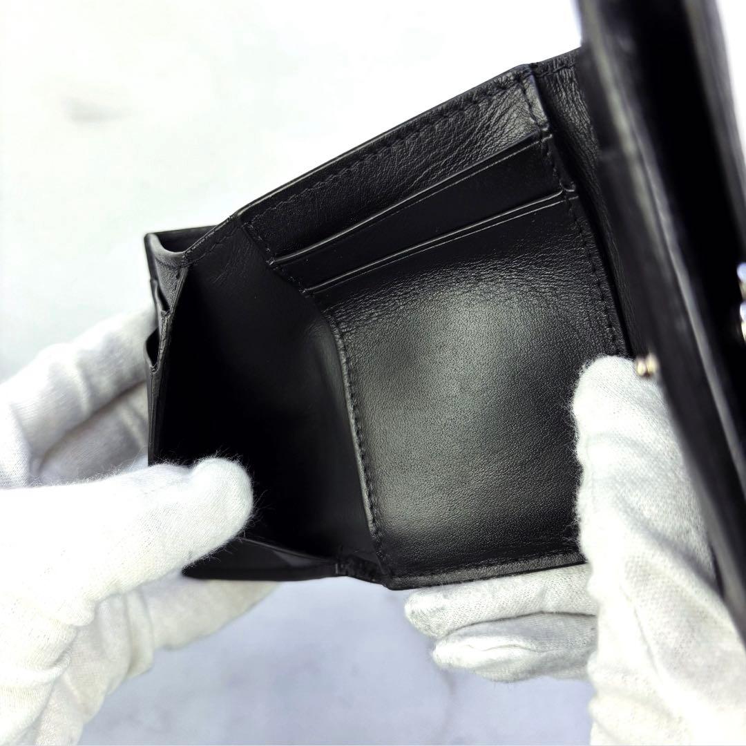 【極美品✨】LOEWEアナグラム トライフォールド ウォレット三つ折り財布