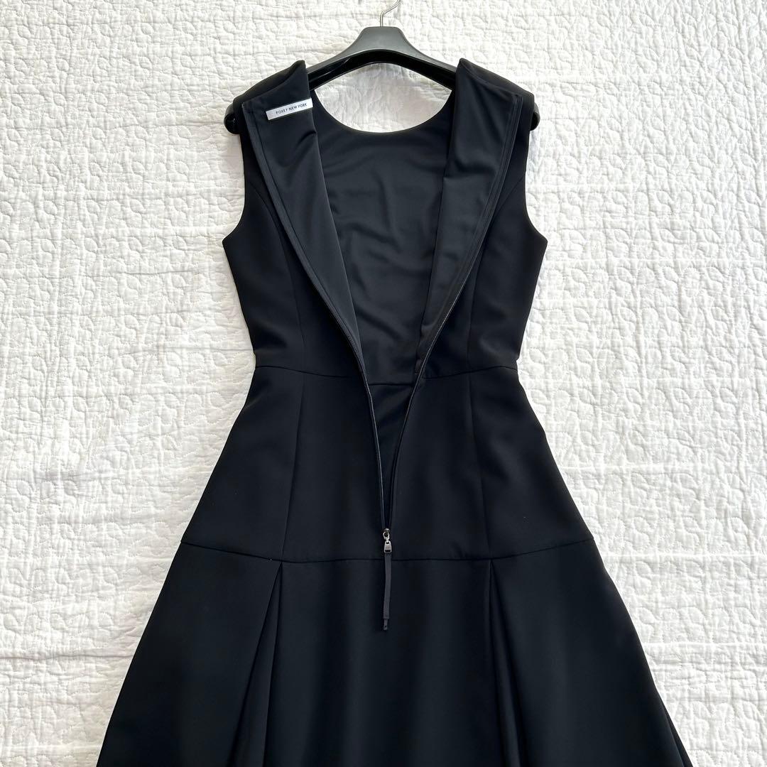 極美品 フォクシー ワンピース プリーツ Aライン ドレス 美シルエット 40