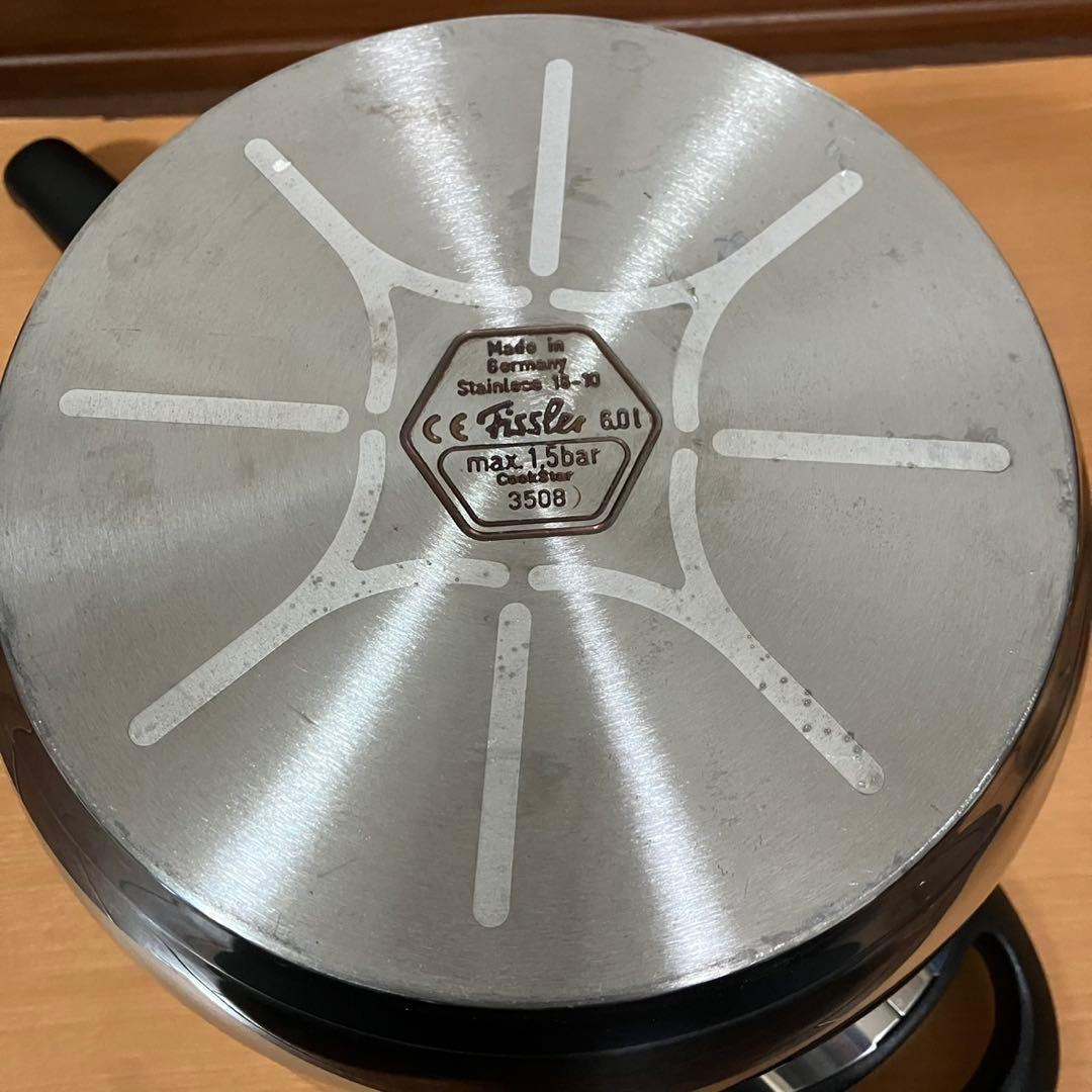 Fissler vitavit 片手圧力鍋　6L 蒸し器付き