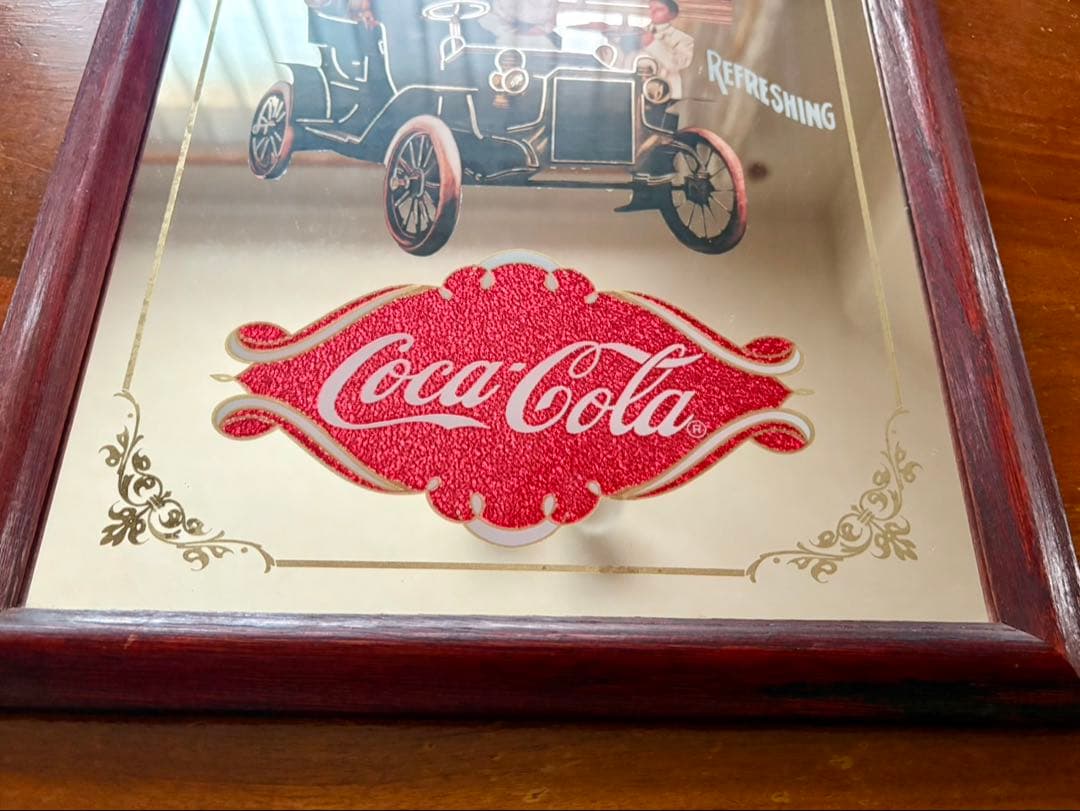 ⭐️しんちゃん⭐️コカ・コーラ パブミラー 鏡看板 ヴィンテージインテリア