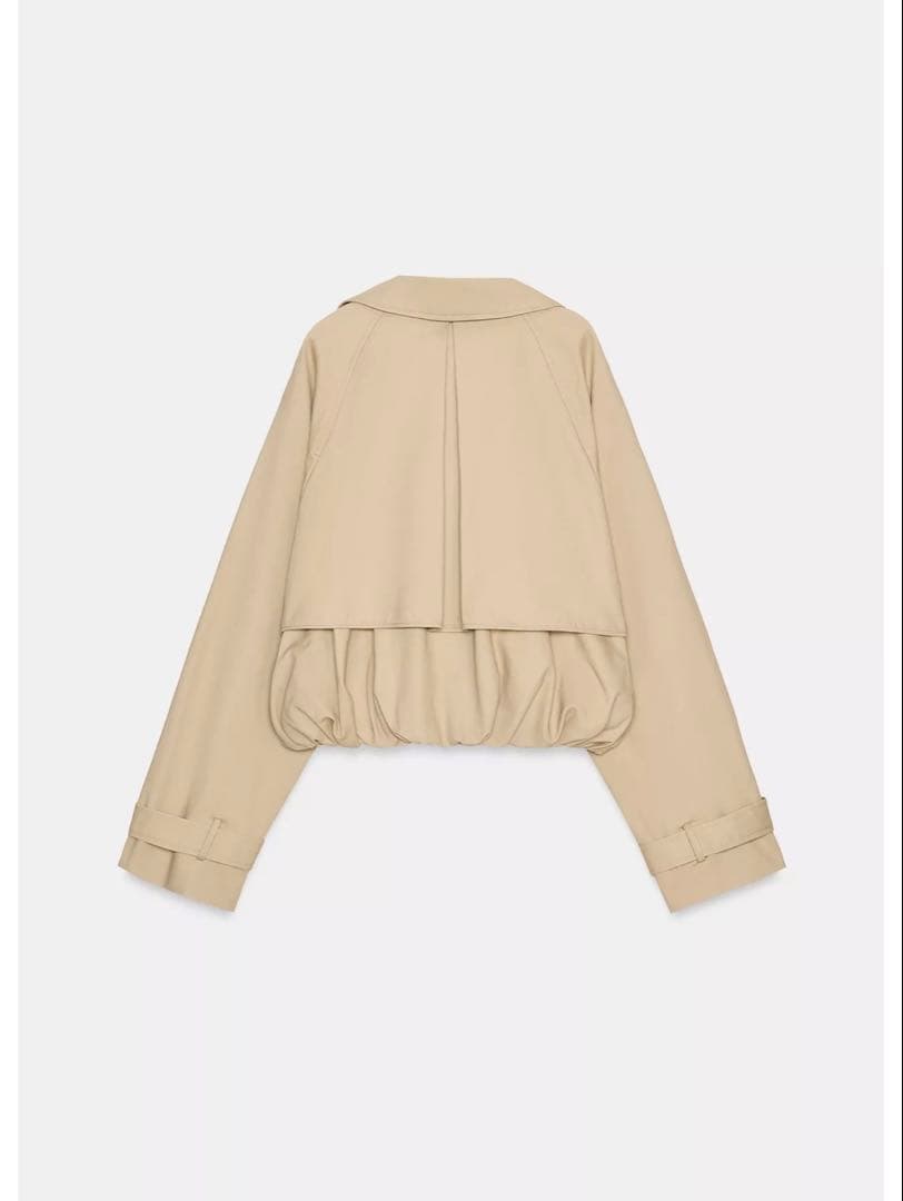 ZARA ショートバルーントレンチコート Lサイズ