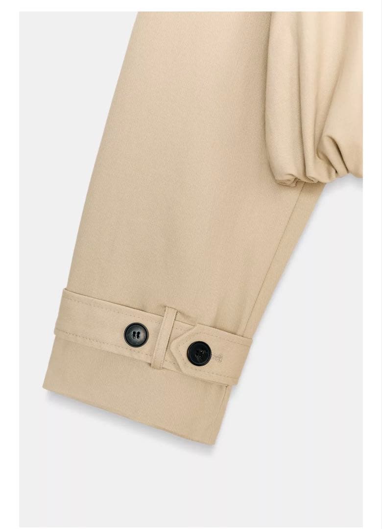 ZARA ショートバルーントレンチコート Lサイズ