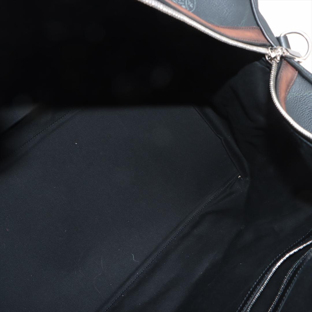 M3230 ベルルッティ PVC×レザー 2WAYボストンバッグ ブラック