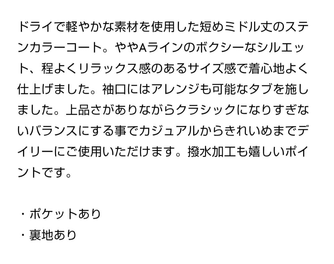 イッツインターナショナル　　ナイロンタッサーコート