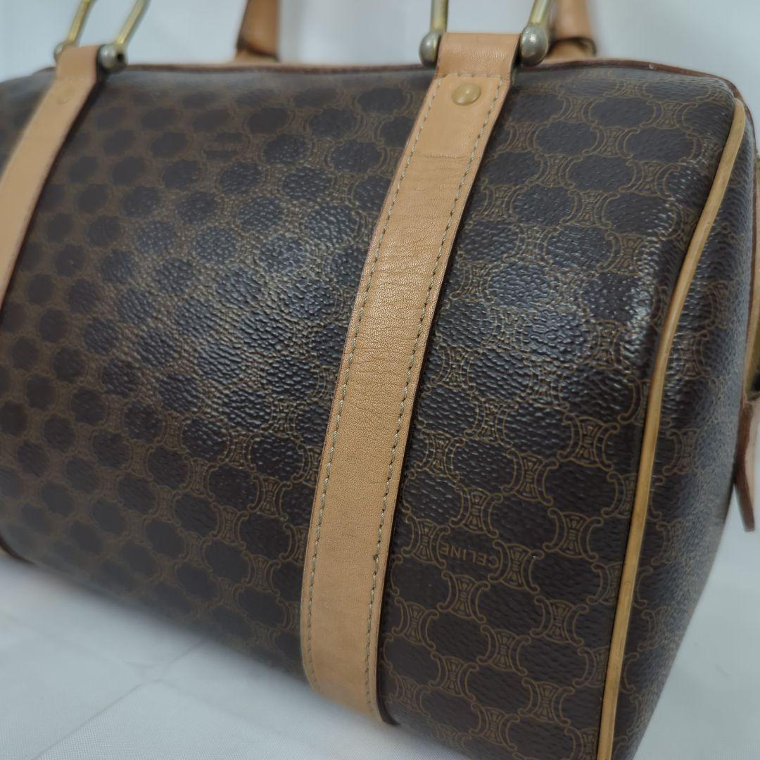 CELINE セリーヌ マカダム ミニ ボストンバッグ ハンドバッグ