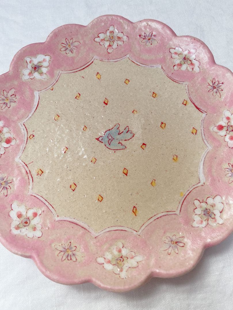 ＋　新品未使用品　増山文　絵皿　＋