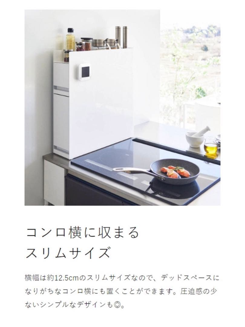 山崎実業 tower 隠せる調味料ラック タワー 2段
