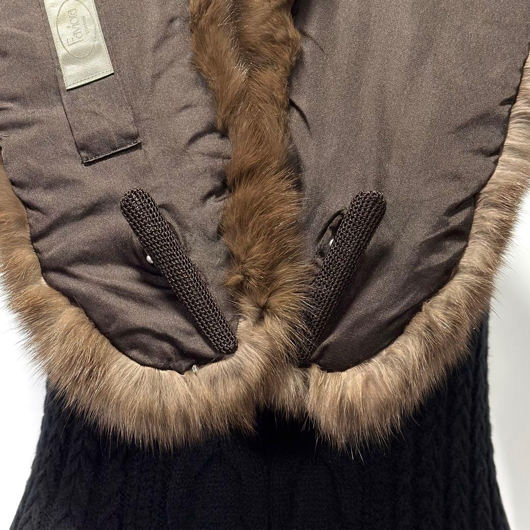 【黒貂】RUSSIAN SABLE ロシアンセーブル リアルファー ショール