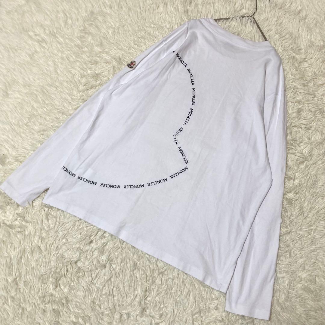 【大きいサイズ】MONCLER Tシャツ　長袖　22SS ホワイト　綿　XL