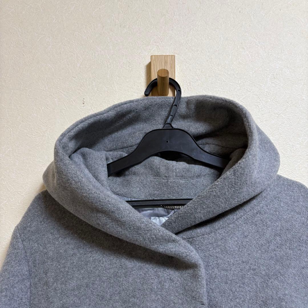 UNTITLED ションヘルウールフーデットコート 大きいサイズ 48