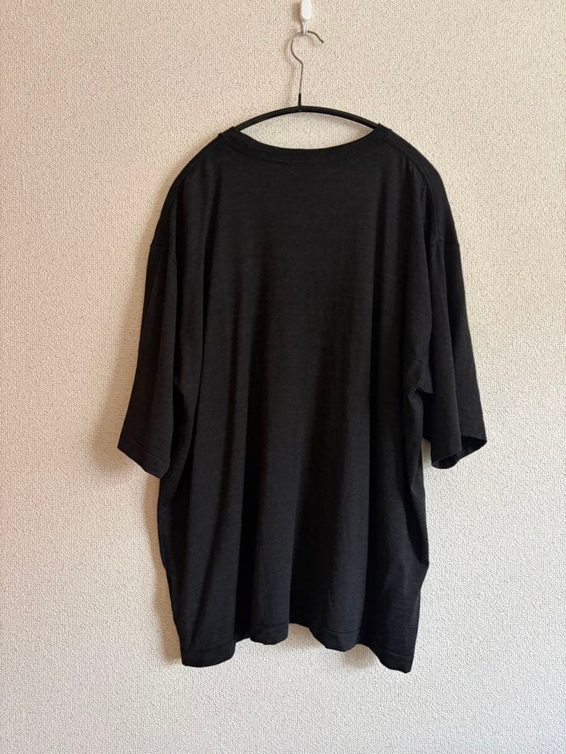 COMOLI（コモリ）サマーウール 半袖Tシャツ チャコール size3 ②
