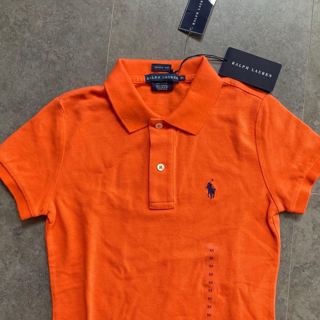 【新品】Ralph Lauren ラルフローレン　オレンジ　ポロシャツ XS