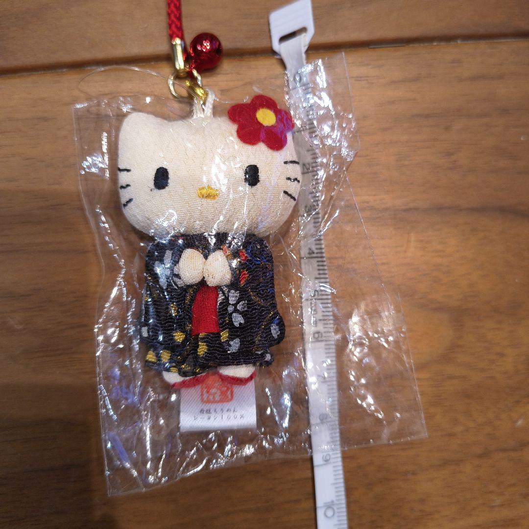 着物キティちゃん ヴィンテージ ご当地キティ ハローキティきもの根付 ストラップ