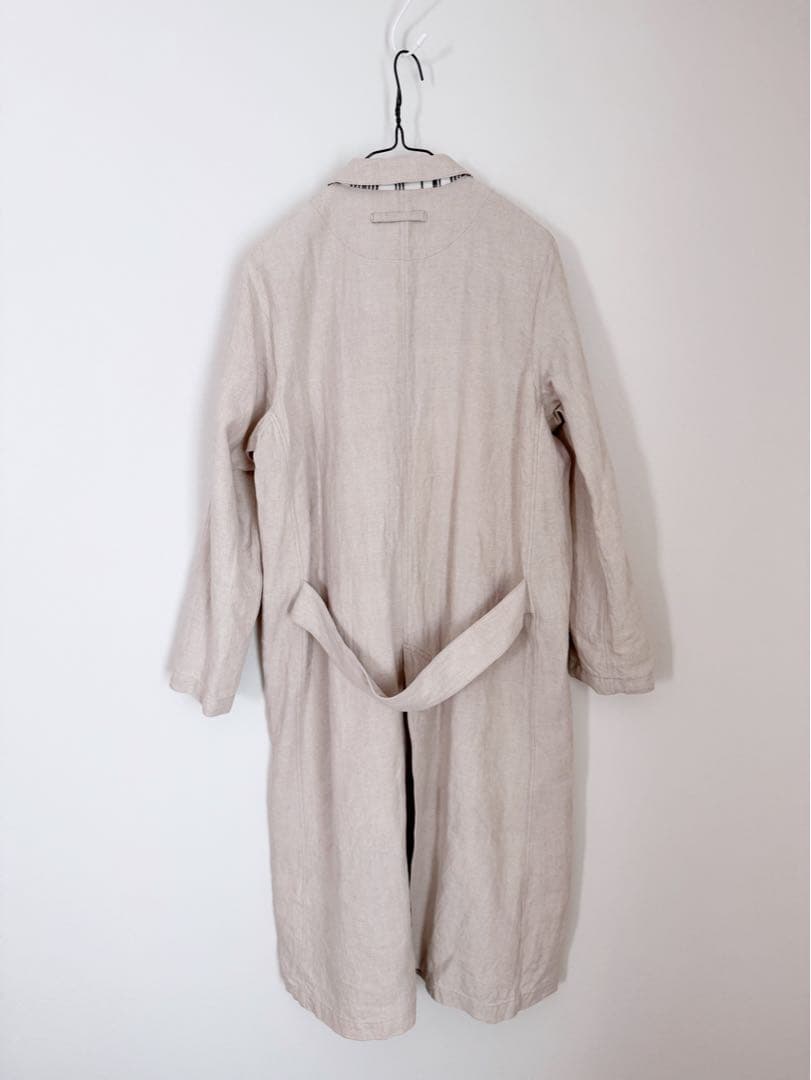siiwa ／リネンコーティングショップコート