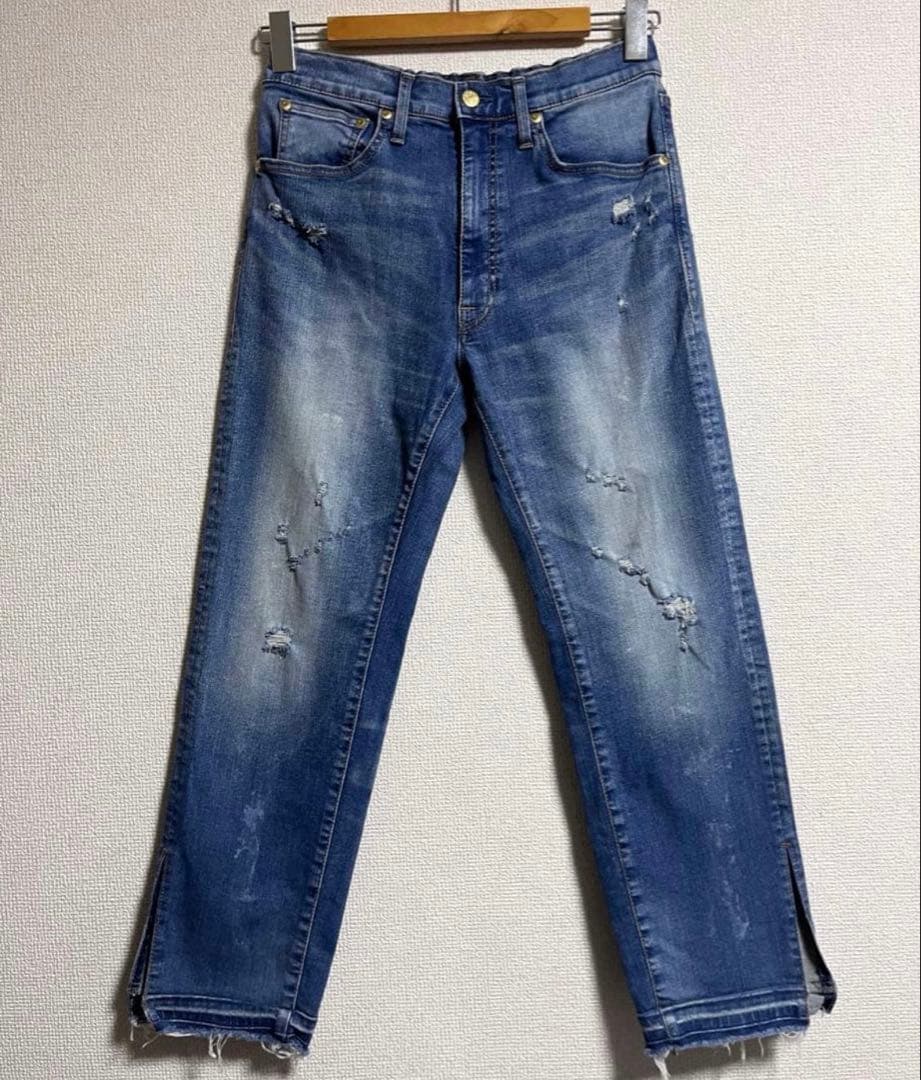 SURT × Big john ダメージ加工　サイドスリット　イージーデニム