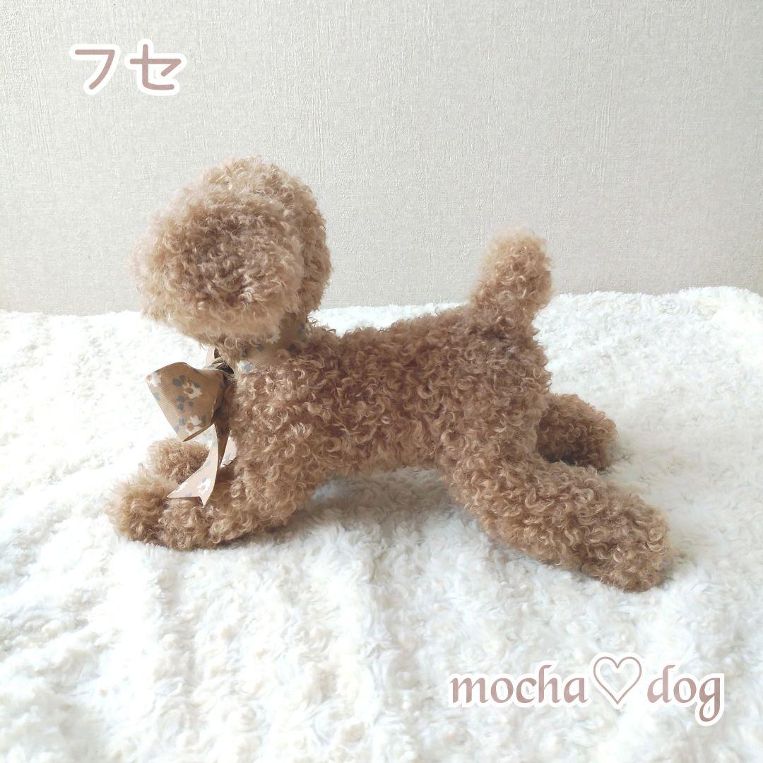 ＊mocha♡dog ＊ プードル(ラテ)☆ぬいぐるみわんこ teddy 犬
