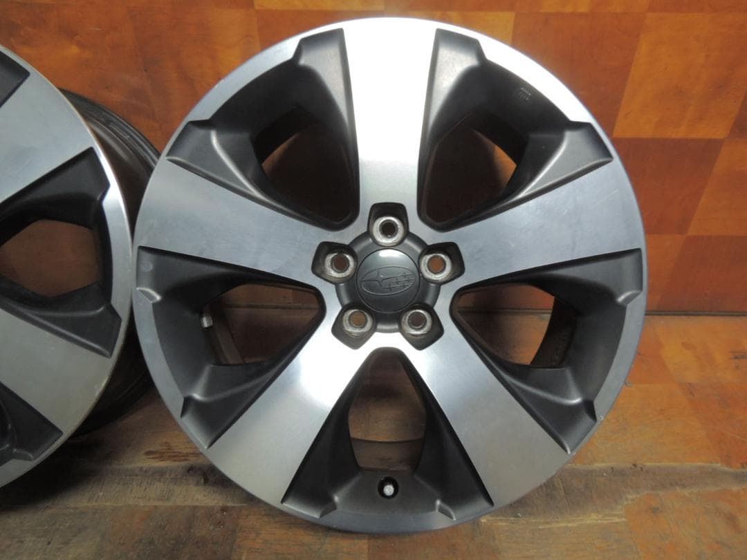 T812　スバルXV 純正アルミホイール　17×7J　4本　ガリ傷有り