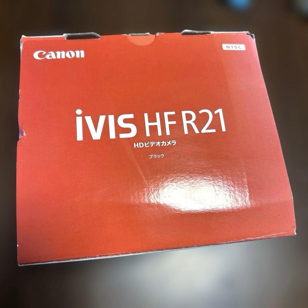 ジャンク品　Canon IVIS HF R21 ビデオカメラ本体(充電器付き)