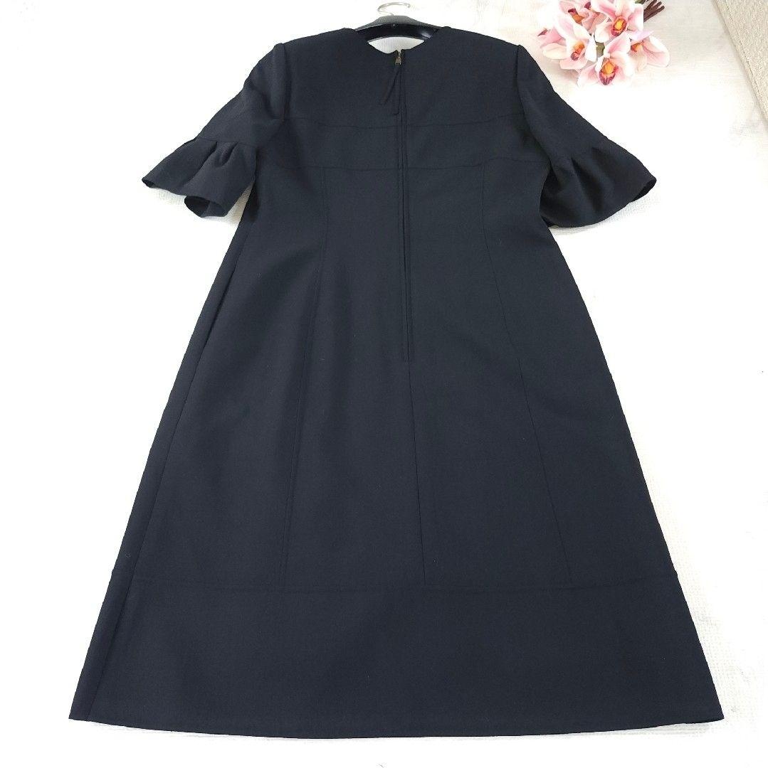 FOXEY BOUTIQUE フレアースリーブワンピース ブラック 40サイズ
