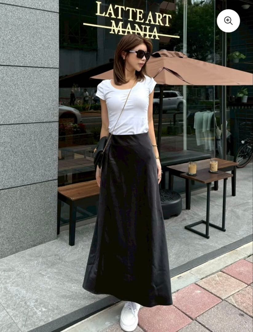 DIANTE ACCENT LOGO CROPPED TEE ホワイト