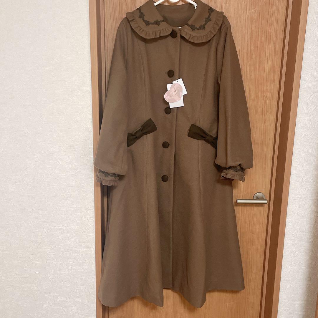 青木美沙子 しまむら ブラウン ロングコート Lサイズ