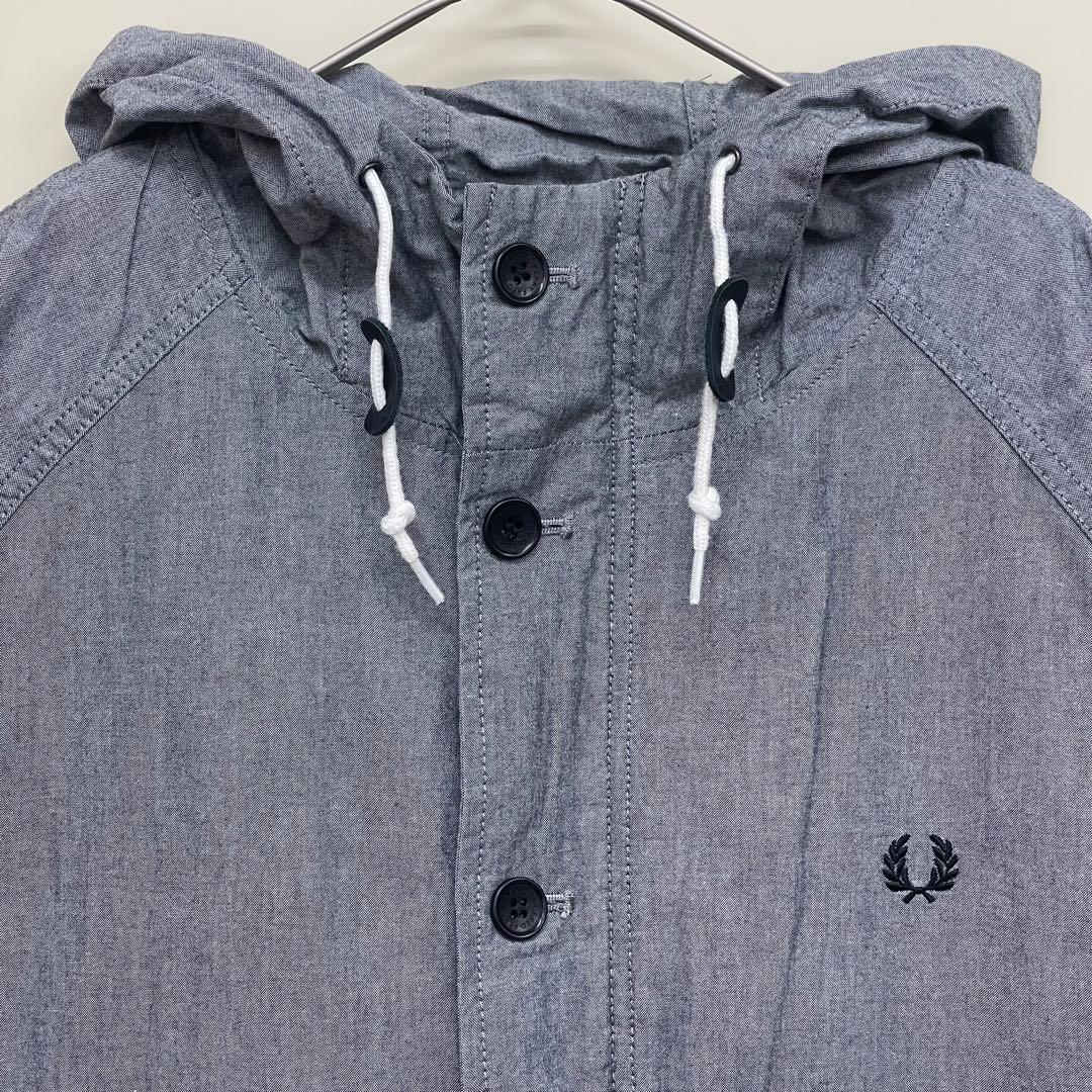Fred Perry フレッドペリー グレー モッズコート L寸 美品