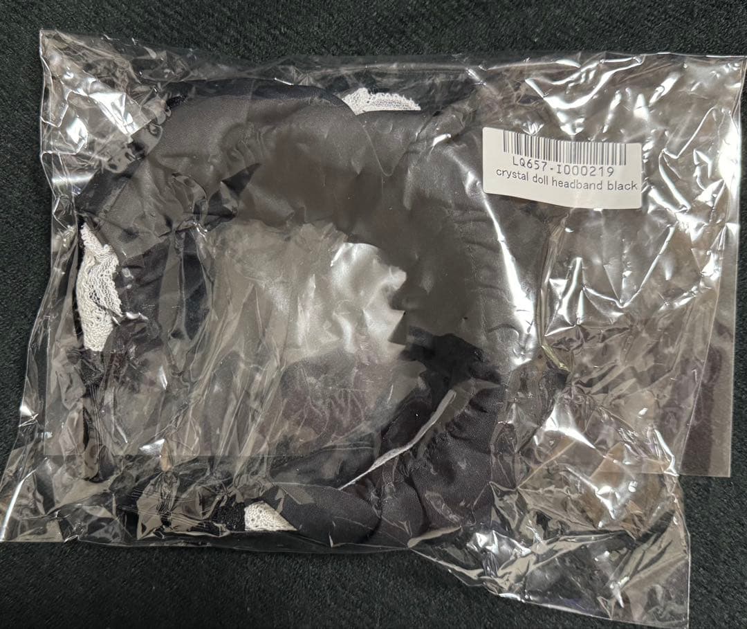 ヘアアクセサリー dependoll CRYSTAL DOLL HEADBAND BLACK