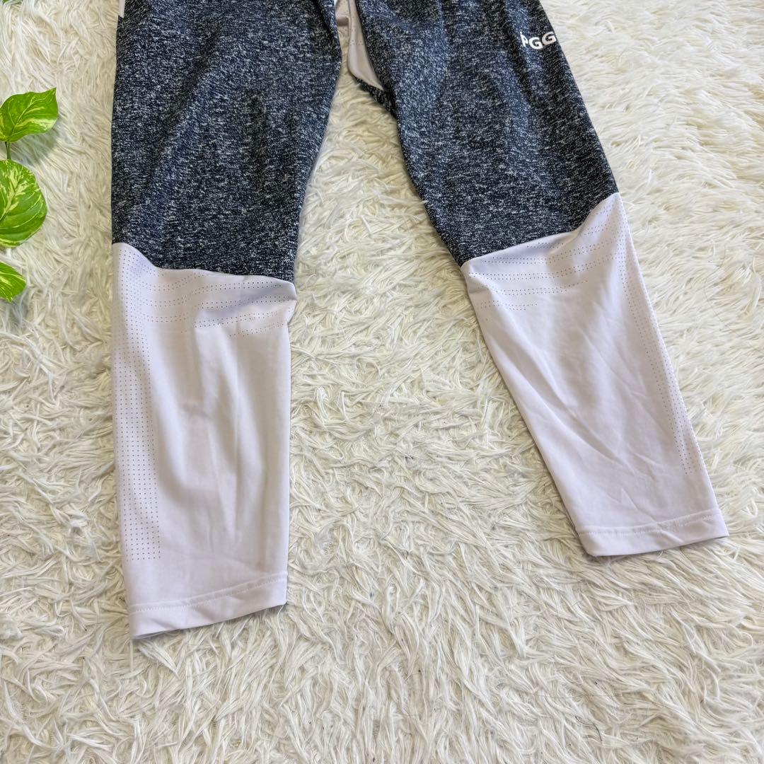 【PGG】美品 ストレッチパンツ 5サイズ メンズ メッシュ ホワイト