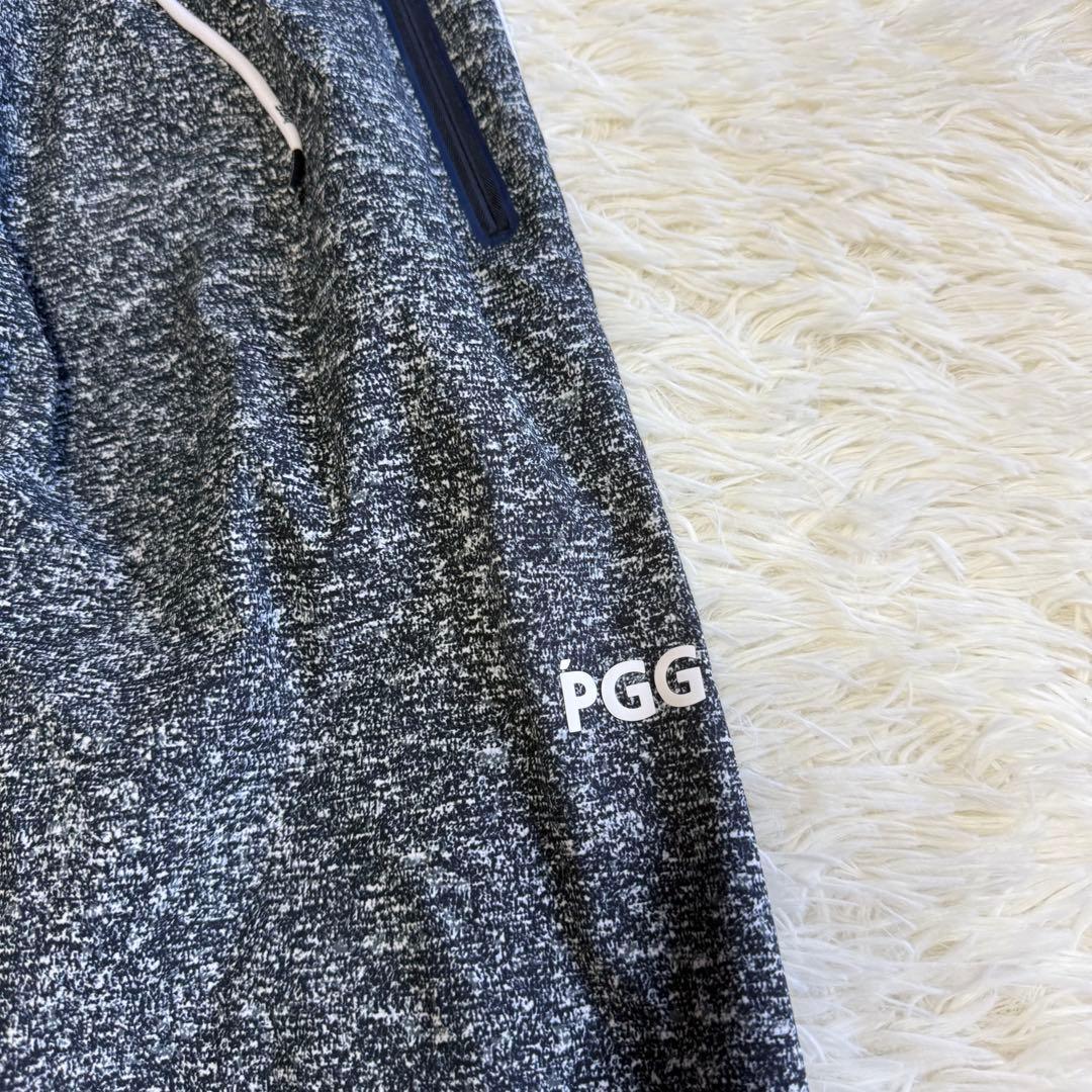 【PGG】美品 ストレッチパンツ 5サイズ メンズ メッシュ ホワイト