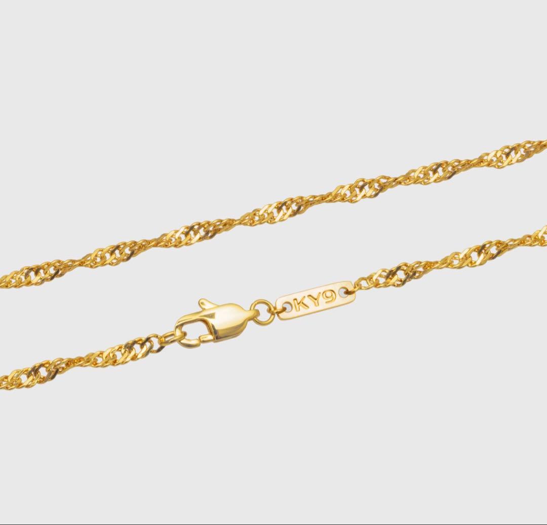 【ky9jm】Singapore 3mm (Gold) 45cm
