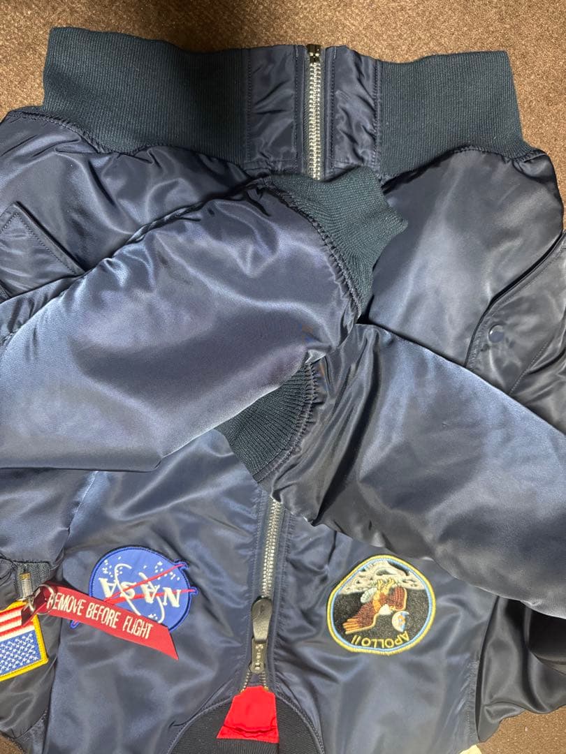 最終価格ALPHA INDUSTRIES ジャケットMA-1 NASA アポロL
