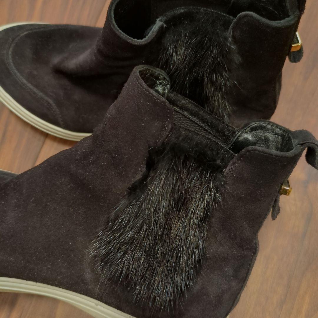 SALE！Ferragamoファースエードショートブーツ スニーカー