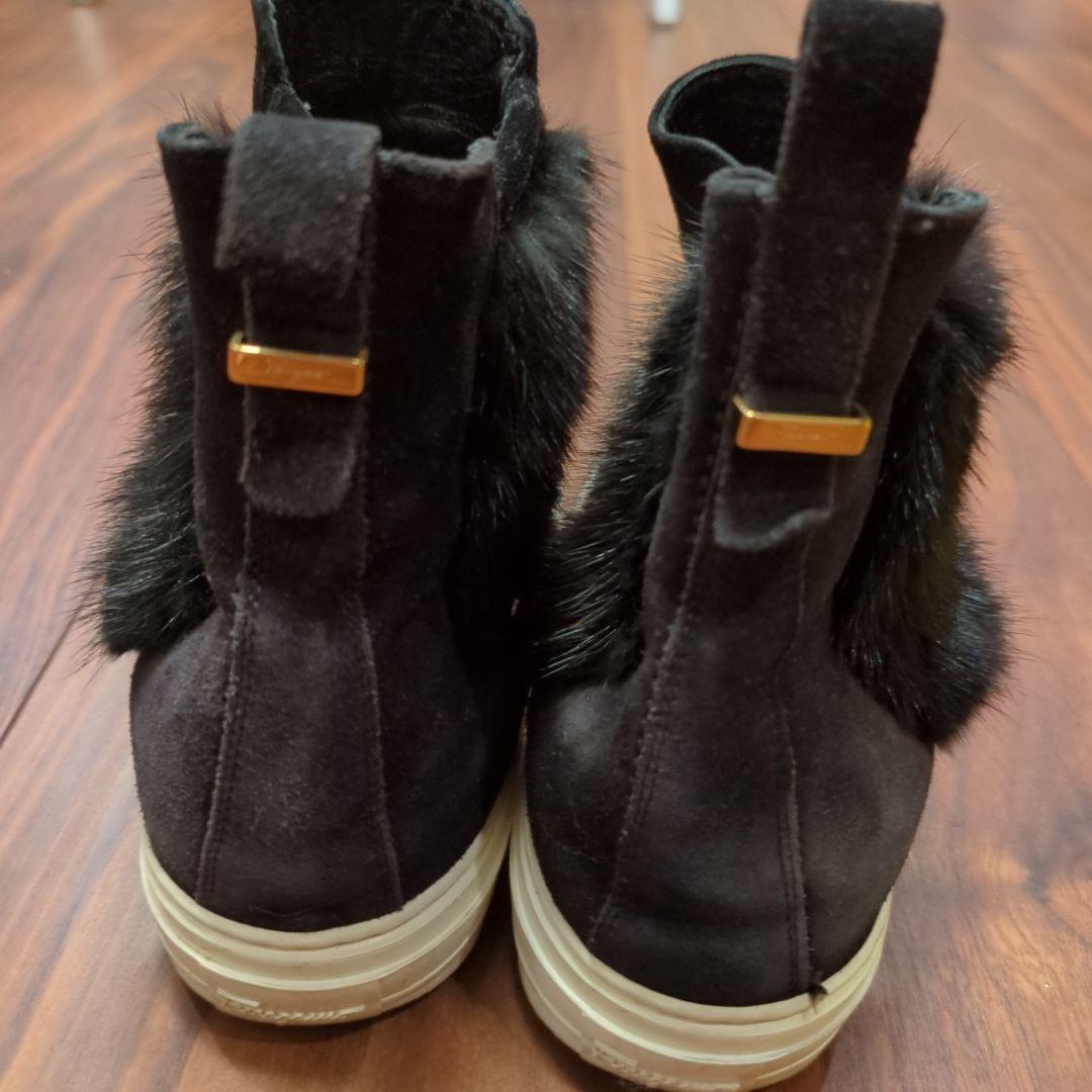 SALE！Ferragamoファースエードショートブーツ スニーカー